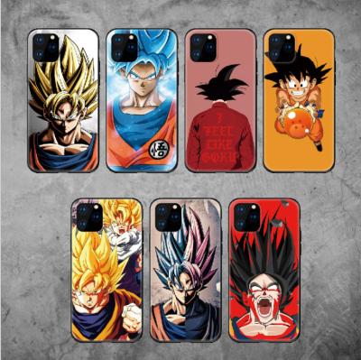 China Black Silicone TPU Kid Son Goku Protector Case Phone Cover Phone Case For iPhone Smart Phones for sale