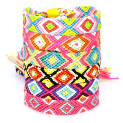 China UFOGIFT Nepal Woven CLASSIC Friendship Bracelets for Women, Kids, Girls and Men Mix Color Adjustable Bracelet for sale