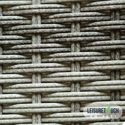 China 100% Hand - Woven Synthetic Plastic PE Braids Wicker Garden Furniture Modern HDPE Rattan for sale