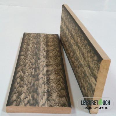 China Customized Modern Texture Plastic Surface Decoration Slats Wood For Furniture Te koop