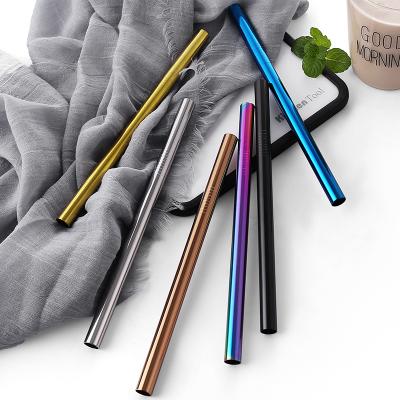 China 18/10 Stainless Steel Bubble Straw Sustainable Promotion Straw Set for sale