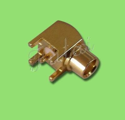 China RF MMCX Male Right Angle Connector For PCB for sale