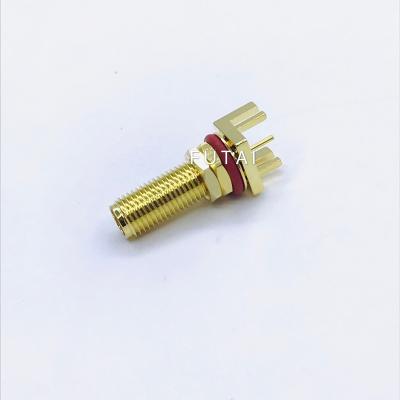 China Waterproof RF SMA Female Connector For PCB Edge Mount for sale