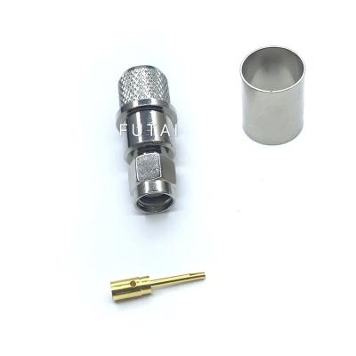 China RF SMA Male Connector for LMR400 Cable for sale