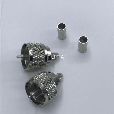 China RF UHF Male Connector For RG58 Cable for sale