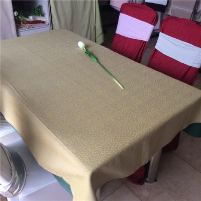 China Easy to wash and good color fastness high quality cotton damask jacquard custom made tablecloth for sale