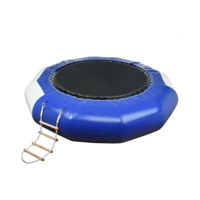 China PVC Inflatable Trampoline Bounce Swim Platform Inflatable Trampoline Floating Water Bouncer Jump Up Water Trampoline Bounce for sale