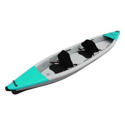 China PVC factory direct material kayak 1 person canoe inflatable kayak fishing kayak for sale