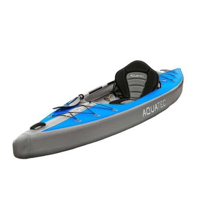 China 2022 New Fun Leisure Water Rowing Boat Air Folding Hot Selling Inflatable Outdoor Fishing Kayak For 1-2 Persons Seat Fishing Boat for sale