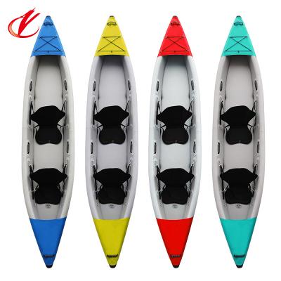 China 2022 New Fun Leisure Water Rowing Boat Air Folding Hot Selling Inflatable Outdoor Fishing Kayak For 1-2 Persons Seat Fishing Boat for sale