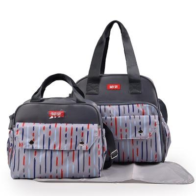 China TOTE BAG 2021 maternity bag multifunctional diaper bags three pieces suit mummy baby bags for sale