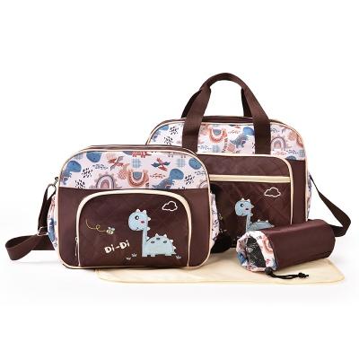 China Anti-Theft The new 2021 fashion cute animal design large capacity mommy bag withFour sets of go out portable diaper bag for sale