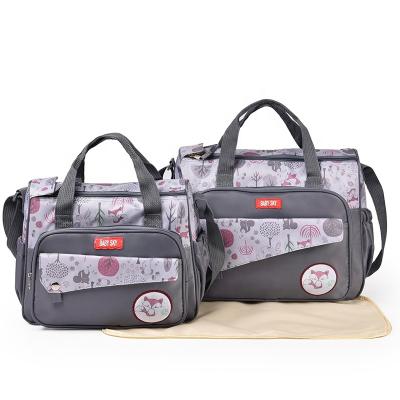 China 2021 New Packing Anti-theft Baby Diaper Bag Wet Diaper Bag Three Piece Set for sale