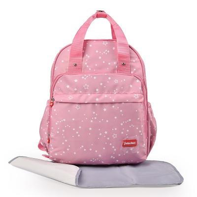 China Backpack 2021 Backpack Star Print Fashion Baby Diaper Backpacking Travel Mum Bag for sale