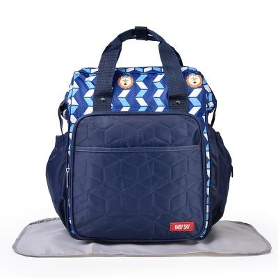 China 2021 Wholesale High Quality Anti-theft Factory Large Capacity Double Shoulder Diaper Bag for sale