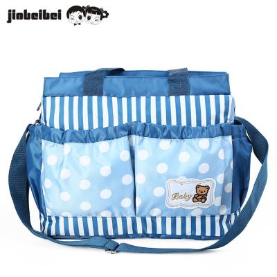 China Customized Pack 2021 Stripe Simple And Stylish Polka Dot Mother Bag for sale