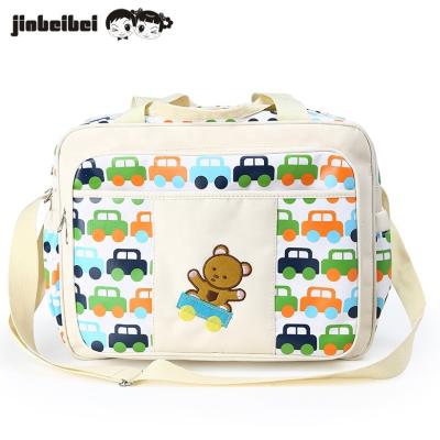 China 2019 Polyester Multi Function Fashion Mum Diaper Bag Mommy Shopping Bag for sale