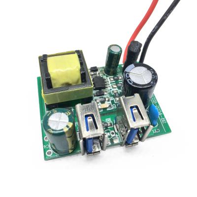 China Custom FR-4 5V 2A 2.1Amp USB Charger Mobile PCB Board Assemble for sale