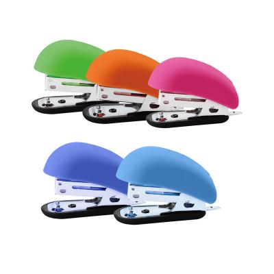 China SOFT TOUCH Stapler Mini Color Manual Stapler Office and School Supplies for sale