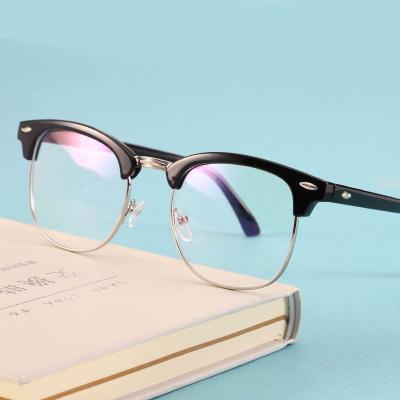 China HOT Selling Unisex Stylish Classic Fashion Metal PC Glass Computer Glasses Blue Light Blocking Optical Frame for sale