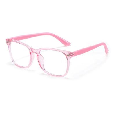 China Yellow Cheap Classic Boy Girls Shape Square Computer Glasses UV400 Kids Blue Light Blocking Glasses For Kids for sale