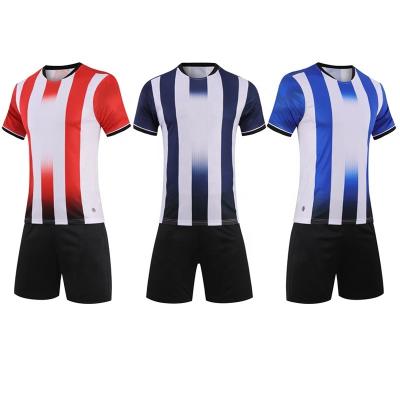 China Moisture wicking soccer apparel suits breathable football running soccer game football training team clothing mens fitness apparel kids for sale