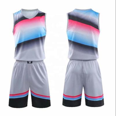 China Breathable Basketball Uniform Set For Men Wholesale Mens Basketball Training Sports Vest Set Custom Logo Training for sale