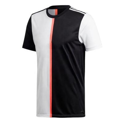 China Wholesale Comfortable Breathable Quick Dry Soccer Player Version Tank Top Football Shirt Black And White for sale