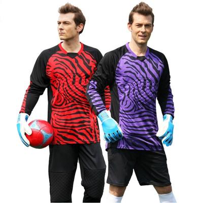 China Shirts & Long Sleeve Game Team Football Fans Suit Long Sleeve Soccer Fans Tops Goalkeeper Jersey Goalkeeper Uniform Suit for sale