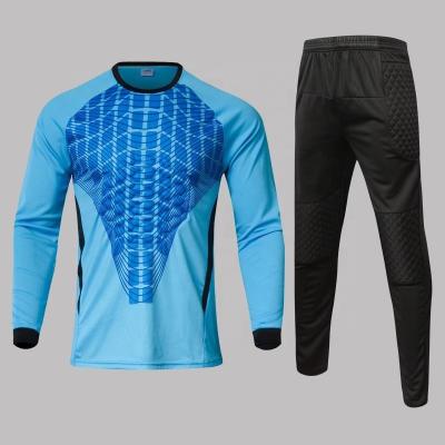 China Shirts & New Pattern Mens Soccer Jerseys Tops For Goalie Custom Design Goalkeeper Football Uniform Suit for sale