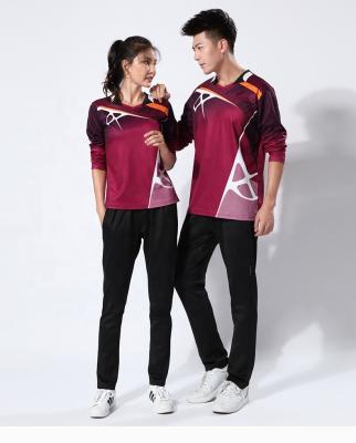 China Custom Cheap Comfortable Volleyball Jersey Sublimation Long Sleeve Men's Volleyball M Uniform for sale