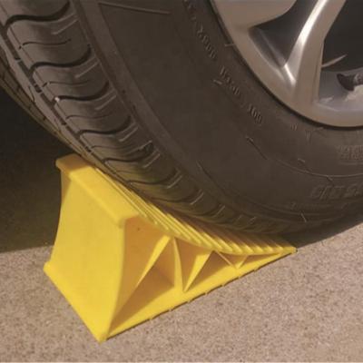 China All Large Truck Wheel PE Wheel Chocks, Customized Plastic Car Wheel Chock Holder for sale