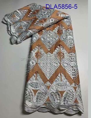 China Multi Viable African Bridal Lace Embroidery Guipure Lace Good Quality Good Quality Heavy Rope Lace for sale