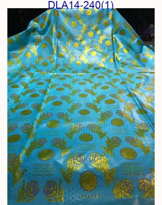 China Sustainable high quality african riche bazin fabric shiny bazin soft gold brocade for garment for sale