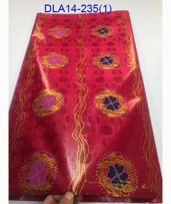 China Viable super quality african bazin riche fabric shiny soft gold plating bazin riche brocade for dress for sale