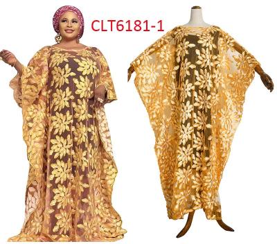 China Lastest Lace Dress Plus Size Beautiful African Dresses For Women Dubai 2 Piece Set Abaya With Vest for sale