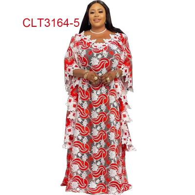 China African Lace Dress Dresses For Women Lace Up Boubou Long Dress African Dashiki Kaftan Dresses New for sale