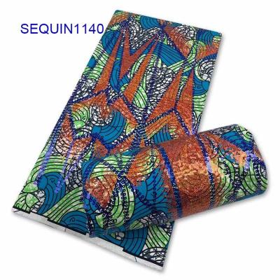 China 2021 Fashion Wax Sequin Super Wax Print Fabrics High Quality African Shrink-Resistant Fabrics Glitter Wax for sale