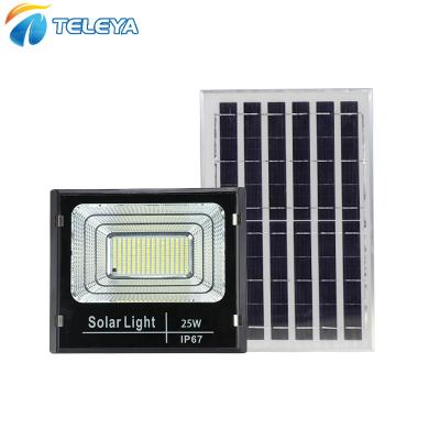 China Convenient Installation 25W 40W 60W 100W 200W 300W Teleya Garden Home Yard Super Bright LED Solar Flood Light High Lumen Garden Light for sale