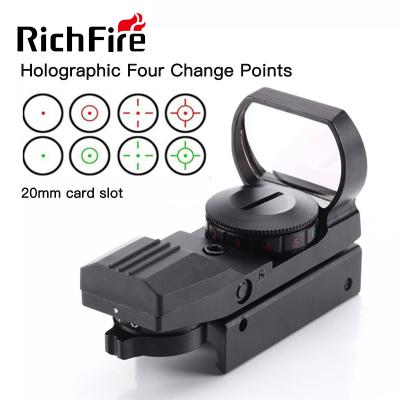 China RichFire 4 Waterproof Reticle 11mm Reflex Sight Red 20mm Green Dot for sale