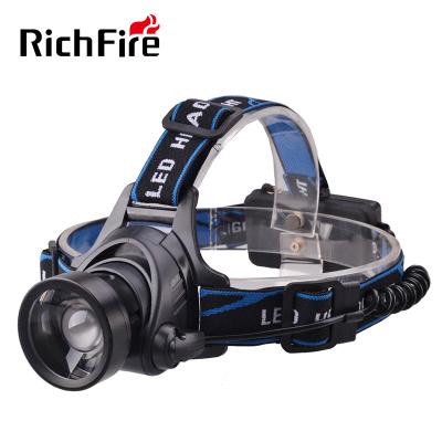 China Aluminum Dimmable Led Flashlight / USB Rechargeable Headlamp Head Lamp Flashlight Zoom Torch Te koop