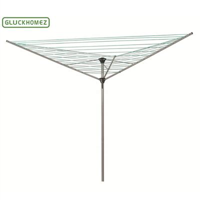 China New Rotary Line 3AM 26m Fabric Airer Washing Airer Classic/Postmodern Outdoor Folding Clothes Laundry Drying Rack For Online Shoper Special for sale