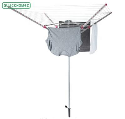 China Folding line 4am 50 m rotary umbrella washing airer for sale