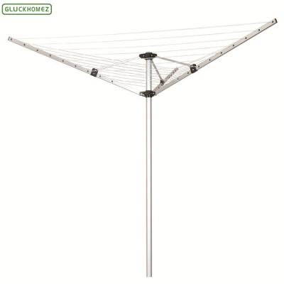 China 3am 40m Folding Umbrella Aluminum Washline Rotary Airer for sale