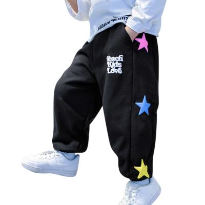 China Anti-wrinkle Baisheng Garment Customized High Quality Professional Jogger Pants Jogging Colorful 3D Print Track Star Sweatpants For Kids for sale