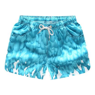 China Baisheng Breathable Teenagers Summer Wear Drawstring Shorts With Full Pocket Panel Beach Print Boy Cargo Shorts for sale