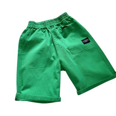 China Baisheng Summer Breathable Quick Dry Kids Clothing Factory Medium Board Shorts And Top Sets Plain Dyed Solid Design Boy Cargo Shorts for sale