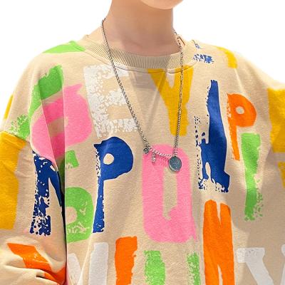 China Custom Anti-pilling Printing Kids Clothing Letter Pullover Boys Crewneck Hoodie Baisheng Garment Full All Over Print Tie Dye Sweatshirt For Kid for sale