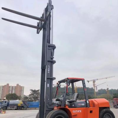 China Building Material Shops Used Helifd100 Forklifts with Overall Dimensions 2.6*1.2*2.8 for sale