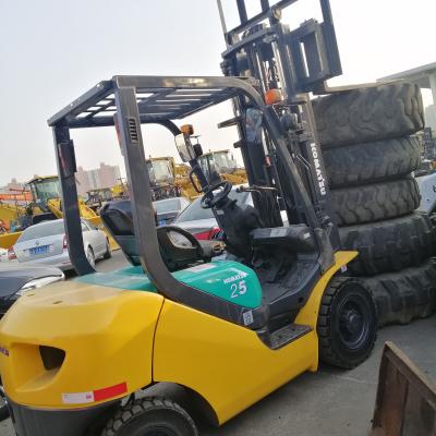 China Reasonable Komatsu FD25 FD30 Diesel Forklift in Japan 2.5 Ton 3 Ton with Side Shifter for sale